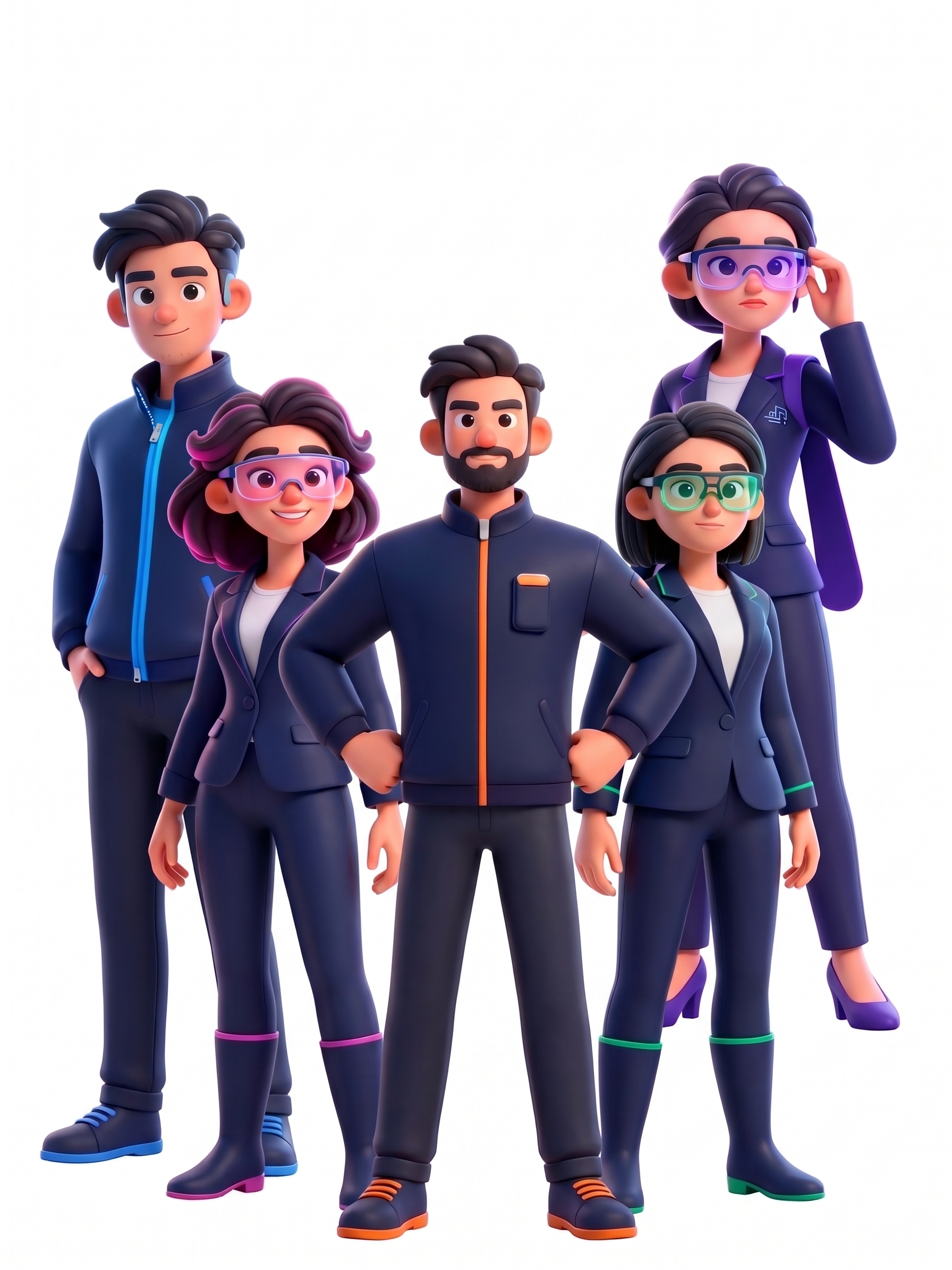 The Uniforce team of five digital coworkers